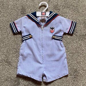 Little Guys Nautical Romper
